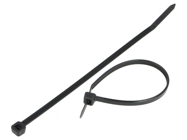 Kabelbinder; L: 300mm; W: 4,8mm; polyamide; 220N; zwart; Ømax: 76mm Kabelbinder; L: 300mm; W: 4,8mm; polyamide; 220N; zwart; Ømax: 76mm